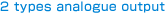 2 types analogue output