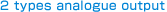 2 types analogue output